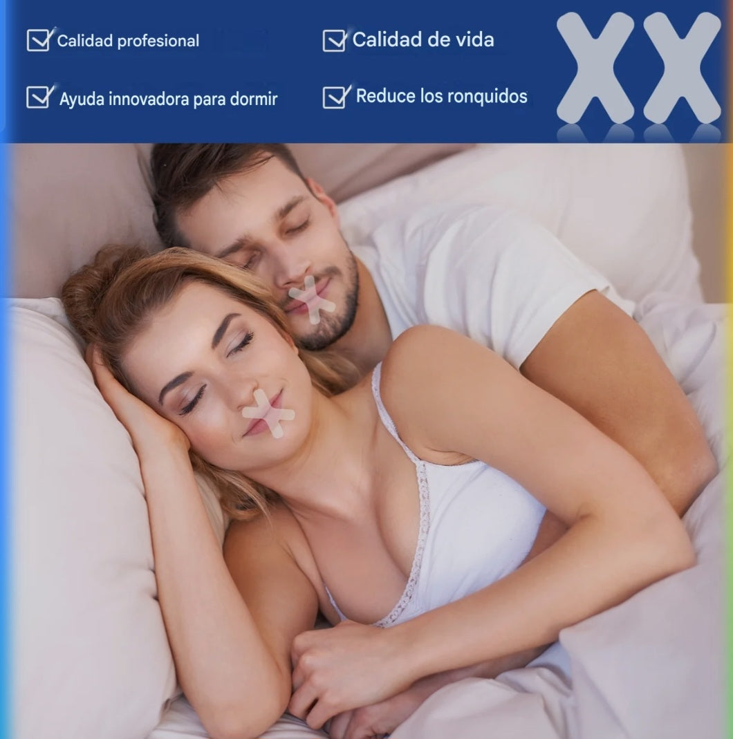 Tiras Bucales Antirronquidos Oxigenia - Sueño Profundo